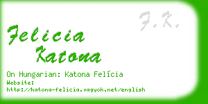 felicia katona business card